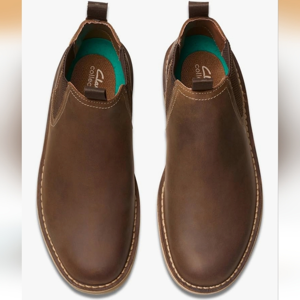 Clark's Men's Shepton Leather Chelsea Boot NWOT Size 13 M $145 - Picture 3 of 13